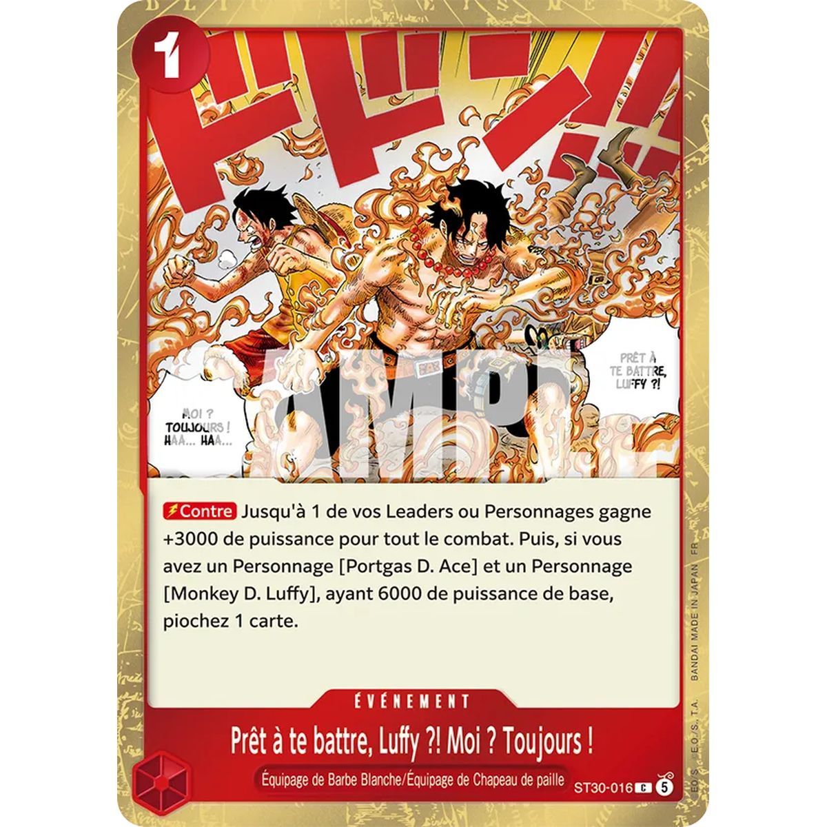 Starter Deck - Ace & Ruffy - One Piece CG - ST30 - FR
