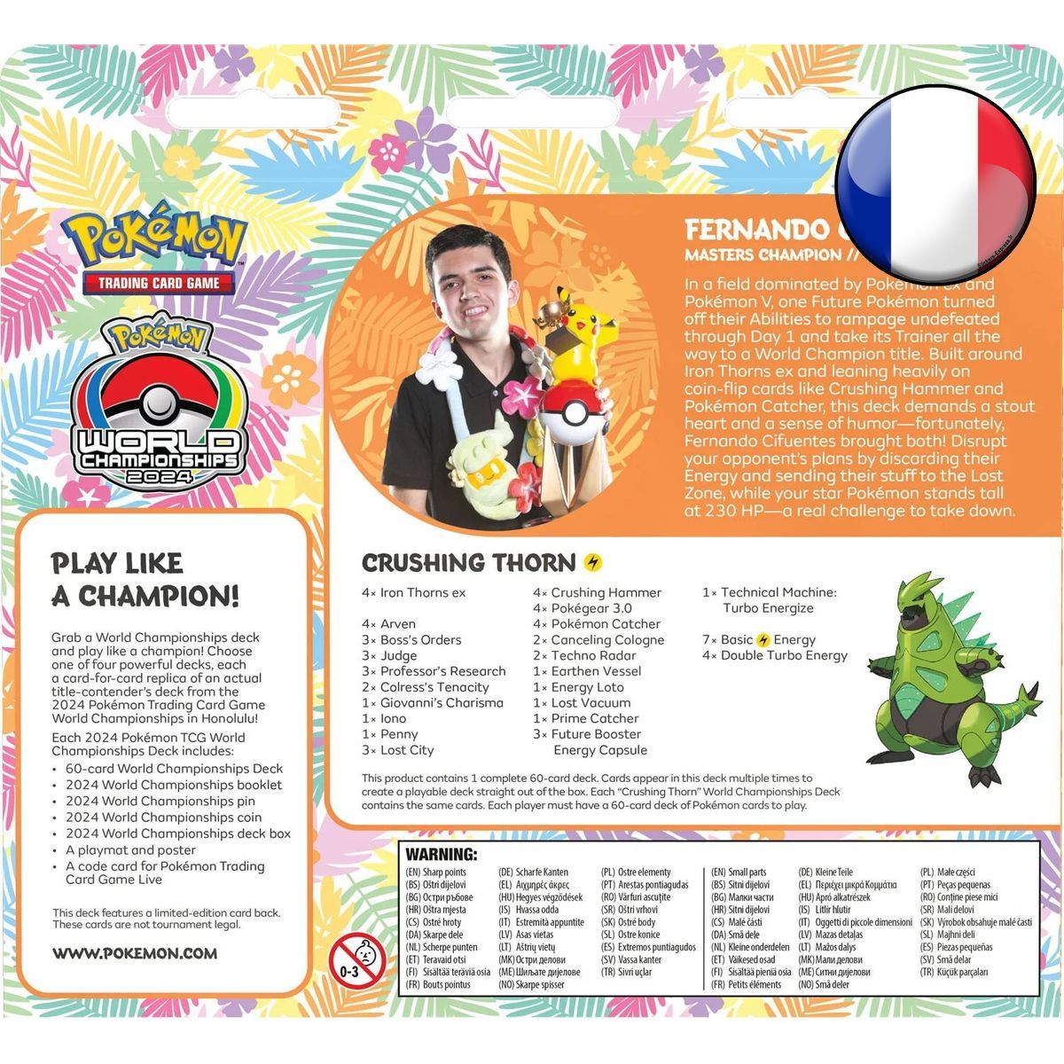 Pokémon TCG: Deck der Weltmeisterschaften 2024 – Ironthorn-ex – Pokémon – FR