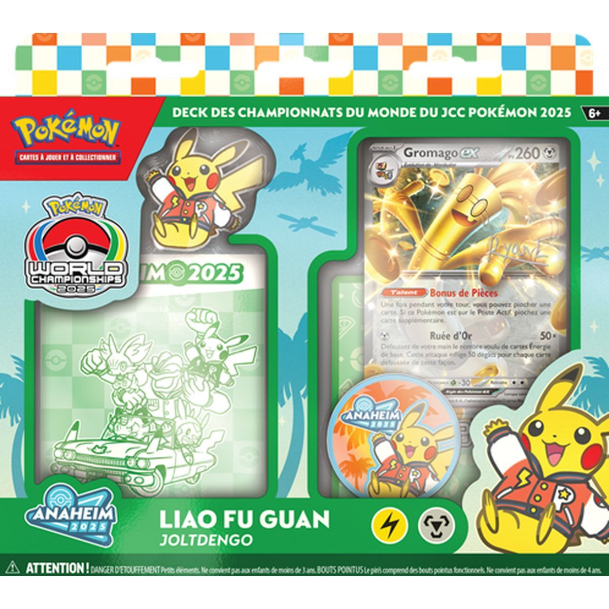 Pokémon-Sammelkartenspiel-Weltmeisterschaft 2025 Deck - Gromago-ex - Pokémon - FR