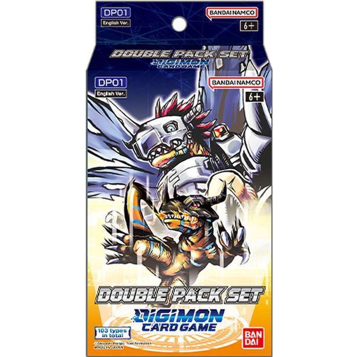 Digimon-Kartenspiel – Box – Doppelpack-Set – DP01 Band 1 – DE