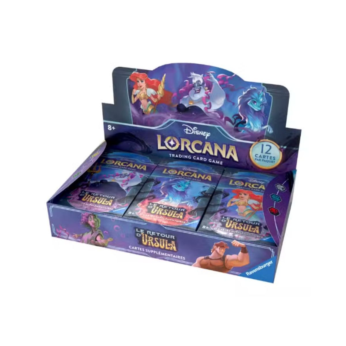 Disney Lorcana – Box mit 24 Boosterpackungen – Kapitel 4 – Ursula kehrt zurück – FR