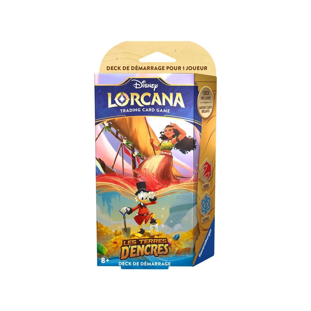 Disney Lorcana – Starter Deck – Set 2 Rise of the Floodborn – Merlin / Tiana FR