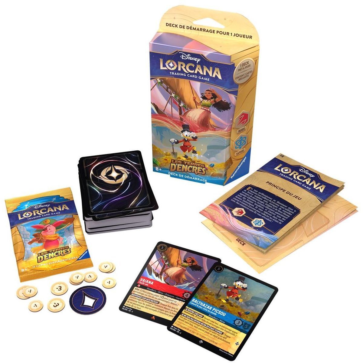 Disney Lorcana – Starter Deck – Set 2 Rise of the Floodborn – Merlin / Tiana FR