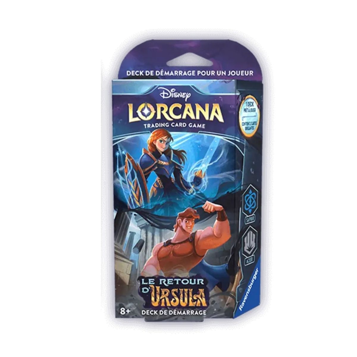 Item Disney Lorcana – Starter Deck – Kapitel 4 – Ursula Returns – FR Stahl und Saphir