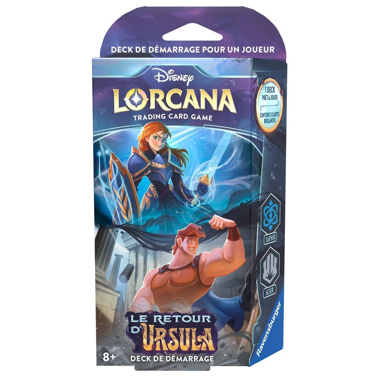 Item Disney Lorcana – Starter Deck – Kapitel 4 – Ursula Returns – FR Stahl und Saphir