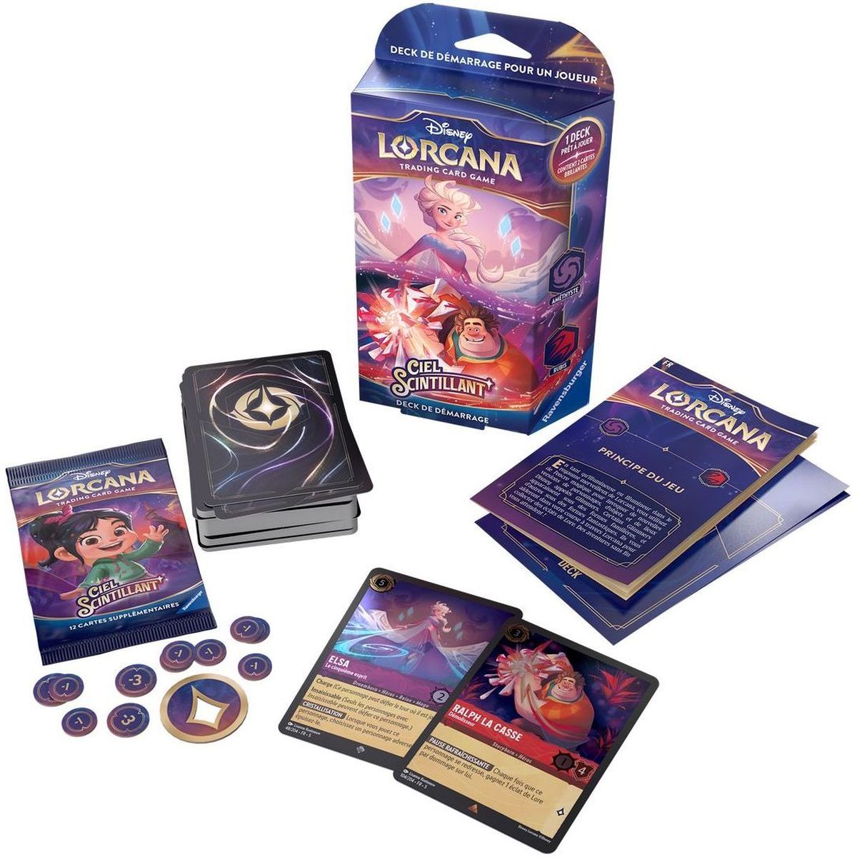 Disney Lorcana – Starter Deck – Kapitel 5 – Twinkling Sky – Elsa und Ralph – DE