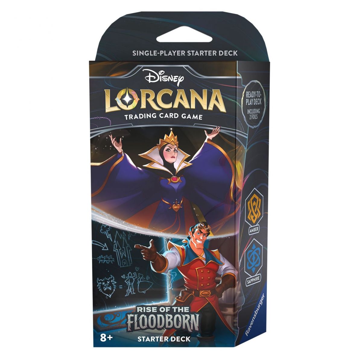 Disney Lorcana – Starter Deck – Set 2 Rise of the Floodborn – Queen / Gaston FR