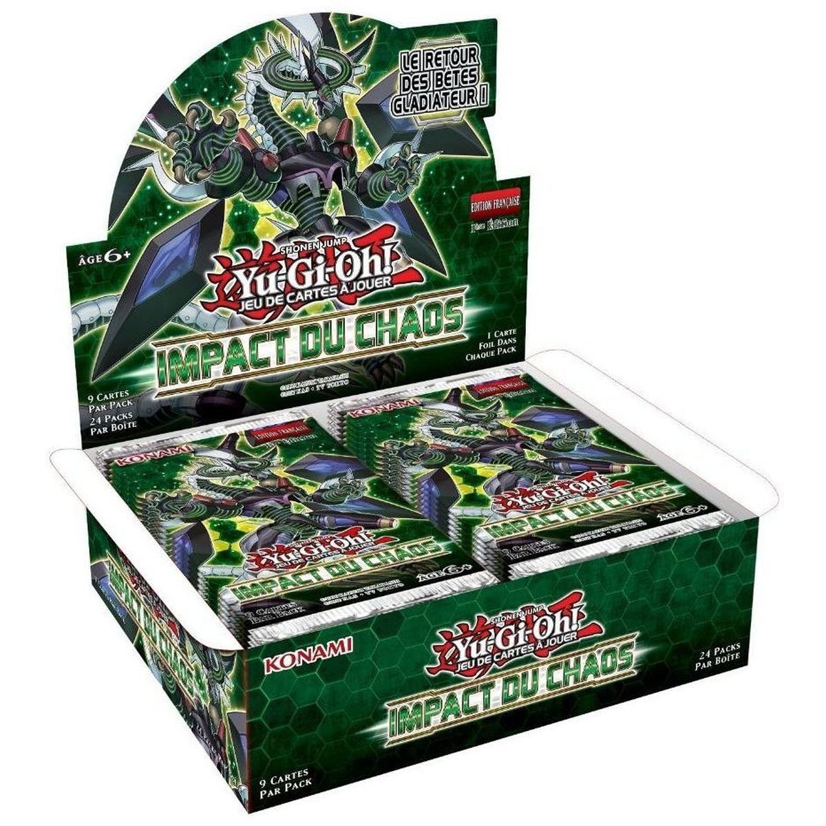 Yu-Gi-Oh! anzeigen - Box mit 24 Chaos Impact Boostern – FR