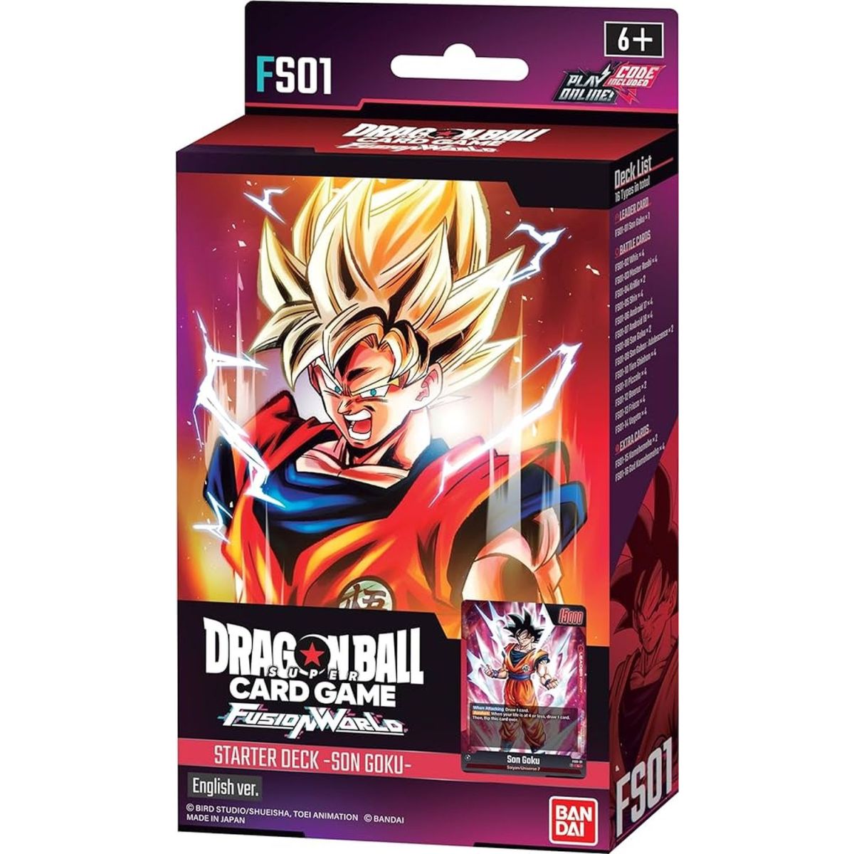 Starter Deck - Son Goku - FS01 - Dragon Ball Super CG Fusion World - DE