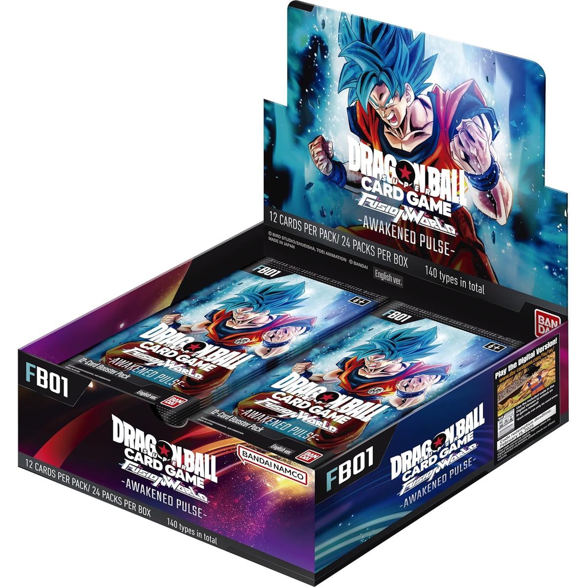 Item Box mit 24 Boostern – Awakening Pulse – FB01 – Dragon Ball Super CG Fusion World – DE