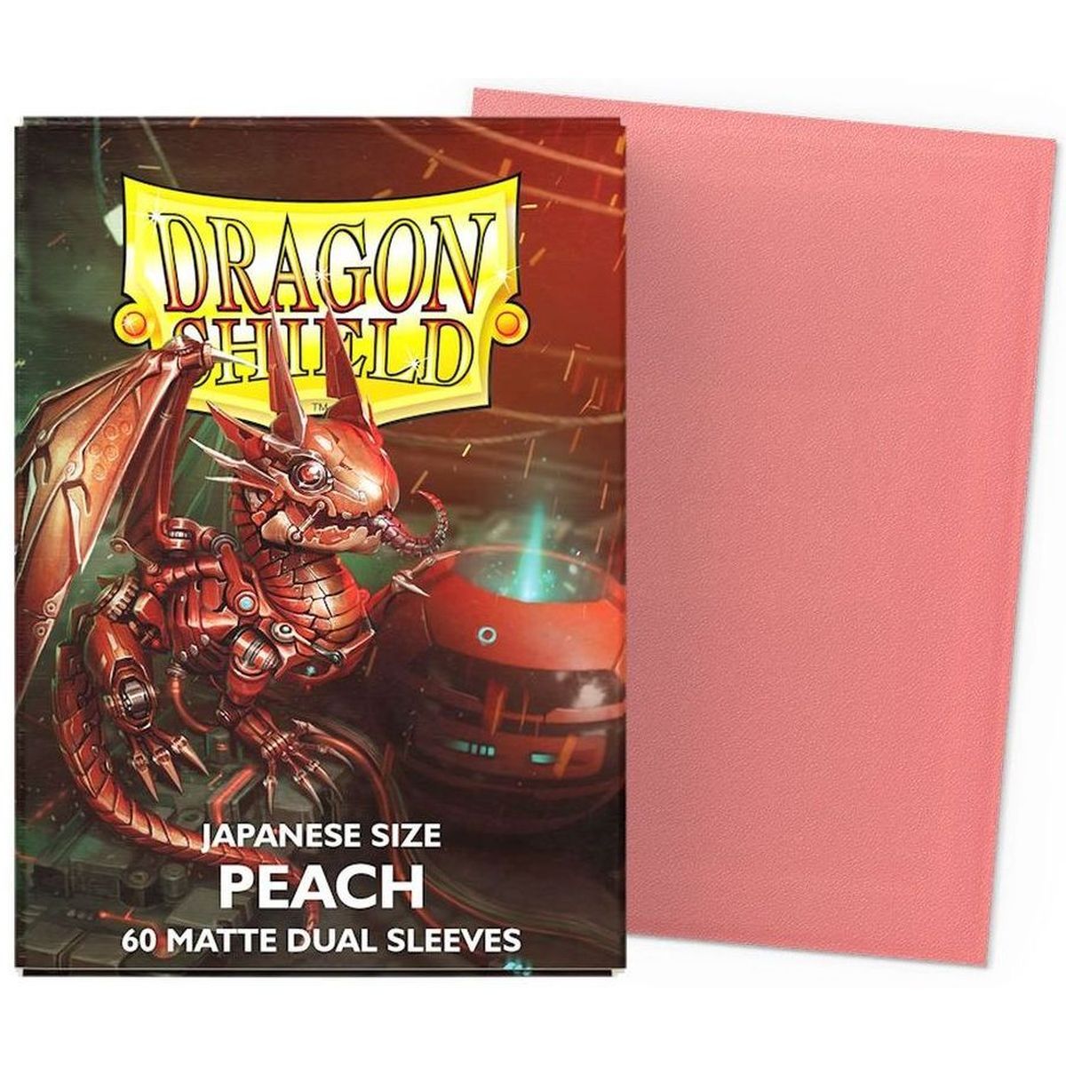 Item Dragon Shield – Kleine Ärmel – Japanische Größe – Dual Matte Peach (60)