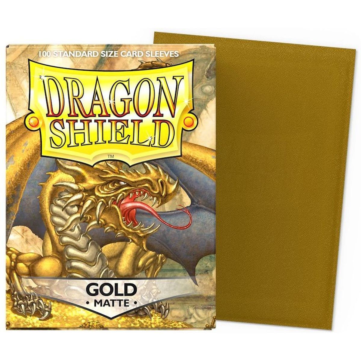 Item Dragon Shield - Standardhüllen - Mattgold (100)