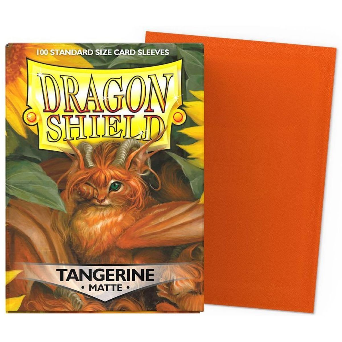 Item Dragon Shield - Standardhüllen - Mattes Tangerine (100)