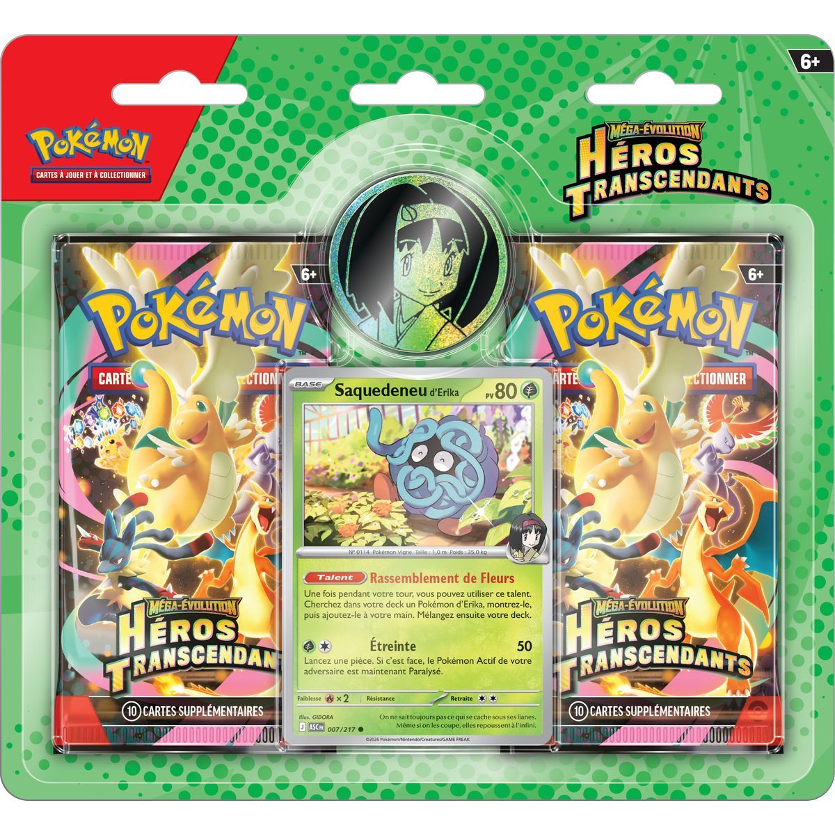 Duo-Pack – 2 Booster – Okubas Dodoala/Erikas Squeeze-ooh – Mega-Entwicklung – Transzendente Helden [ME02.5][ASC] – Pokémon – FR (Zufallsmodell)