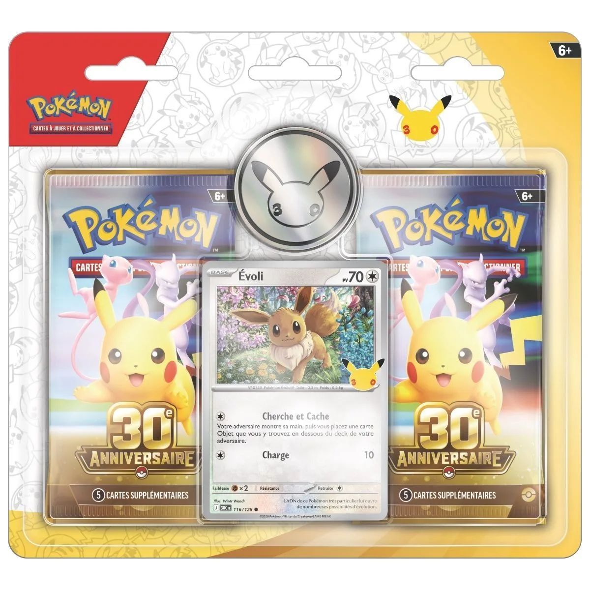 Duo-Pack – 2 Booster – Evoli – 30. Jubiläum [ME05.5][30C] – Pokémon – FR