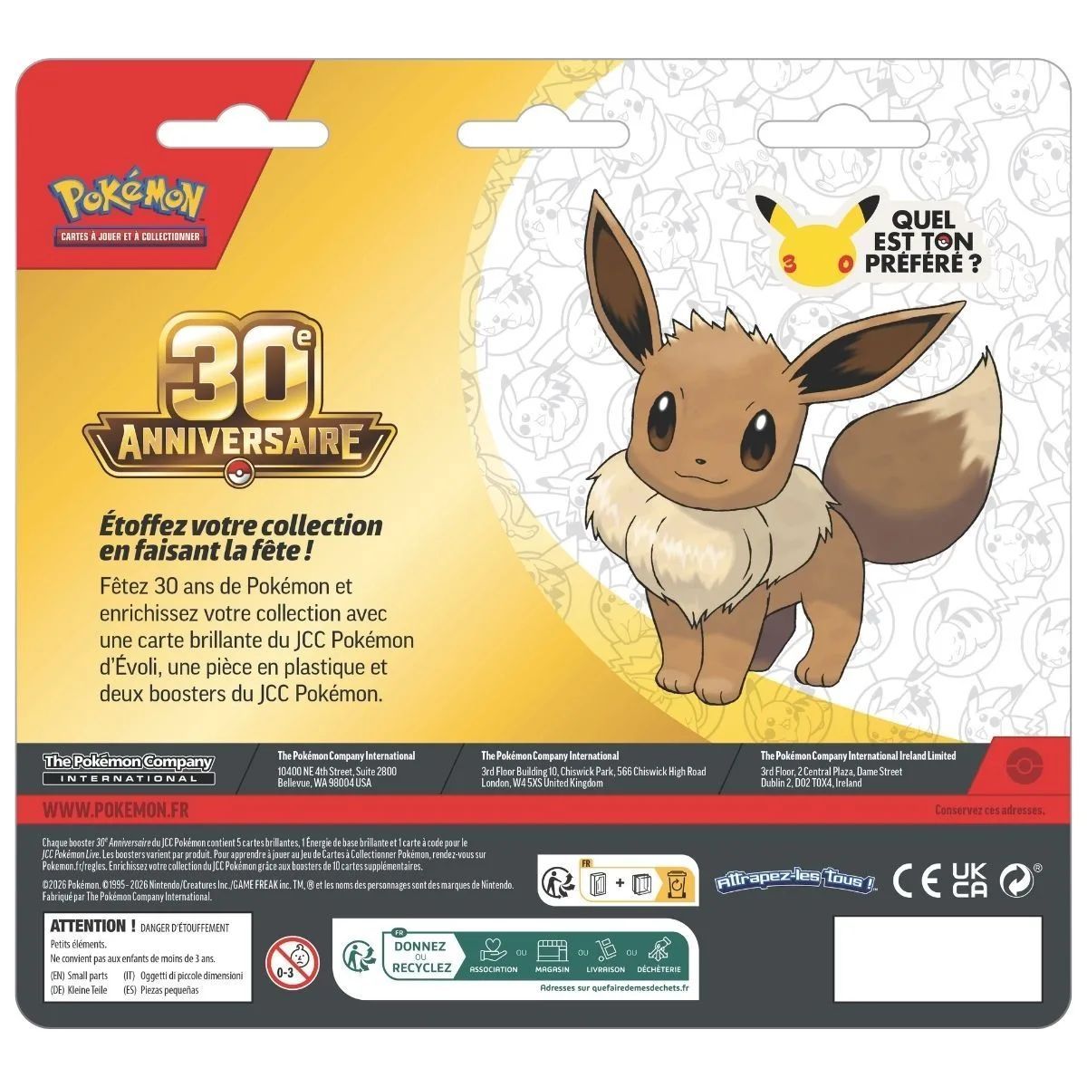 Duo-Pack – 2 Booster – Evoli – 30. Jubiläum [ME05.5][30C] – Pokémon – FR