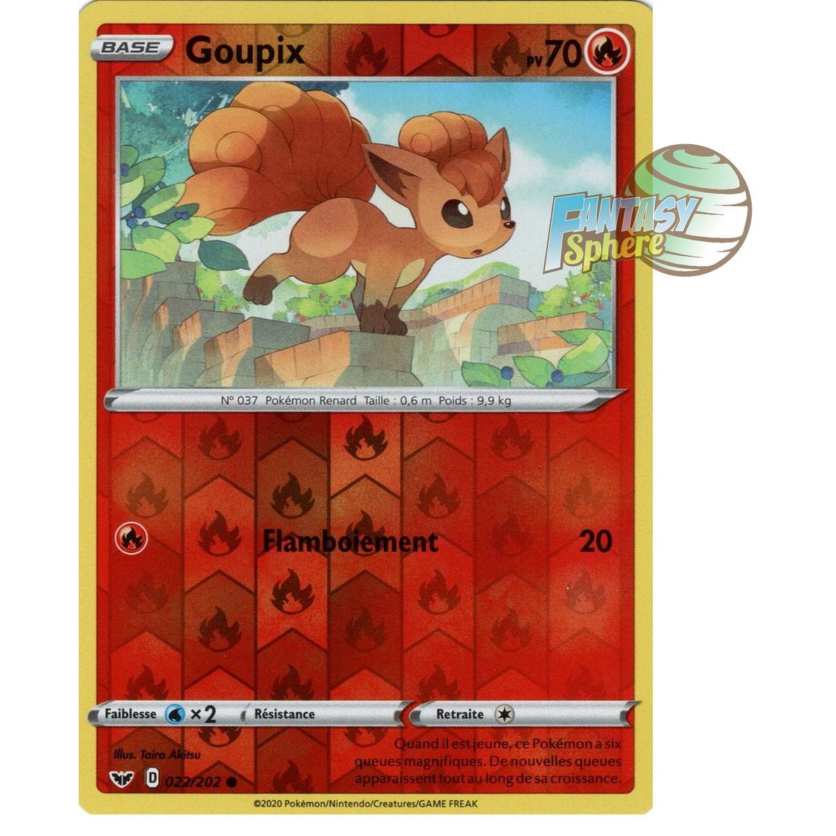 Item Vulpix – Rückseite 22/202 – Schwert und Schild 1