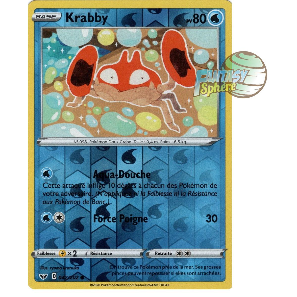 Item Krabby – Rückseite 42/202 – Schwert und Schild 1