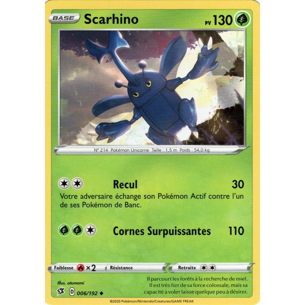 Item Scarhino – Uncommon 006/192 – Sword and Shield 2 Clash of the Rebels