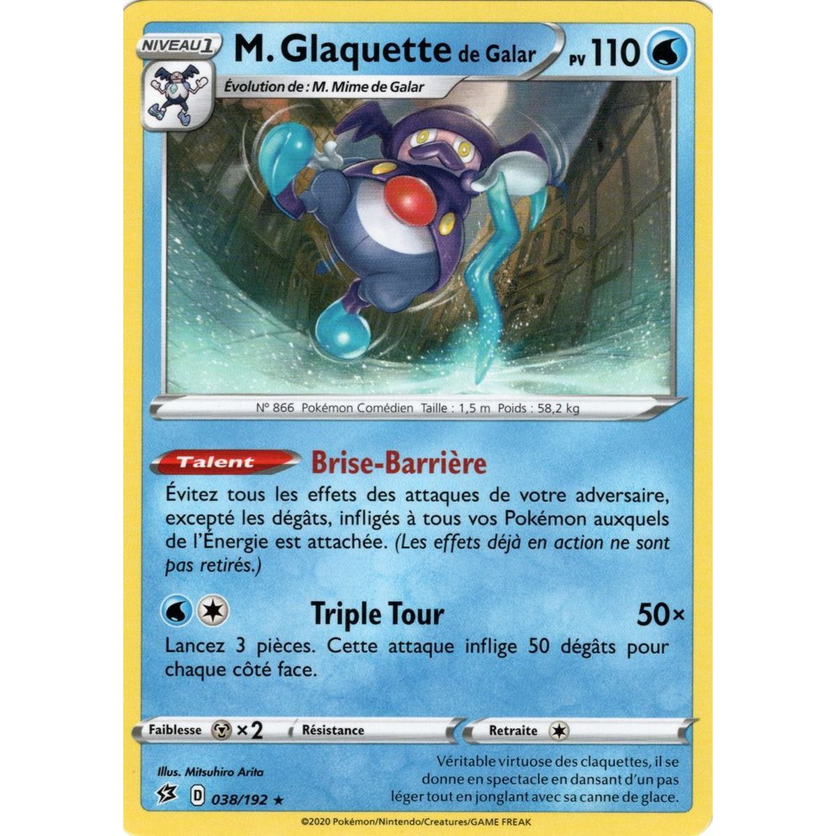 Item Mr. Glaquette von Galar – Rückseite 038/192 – Schwert und Schild 2 Rebellenkampf
