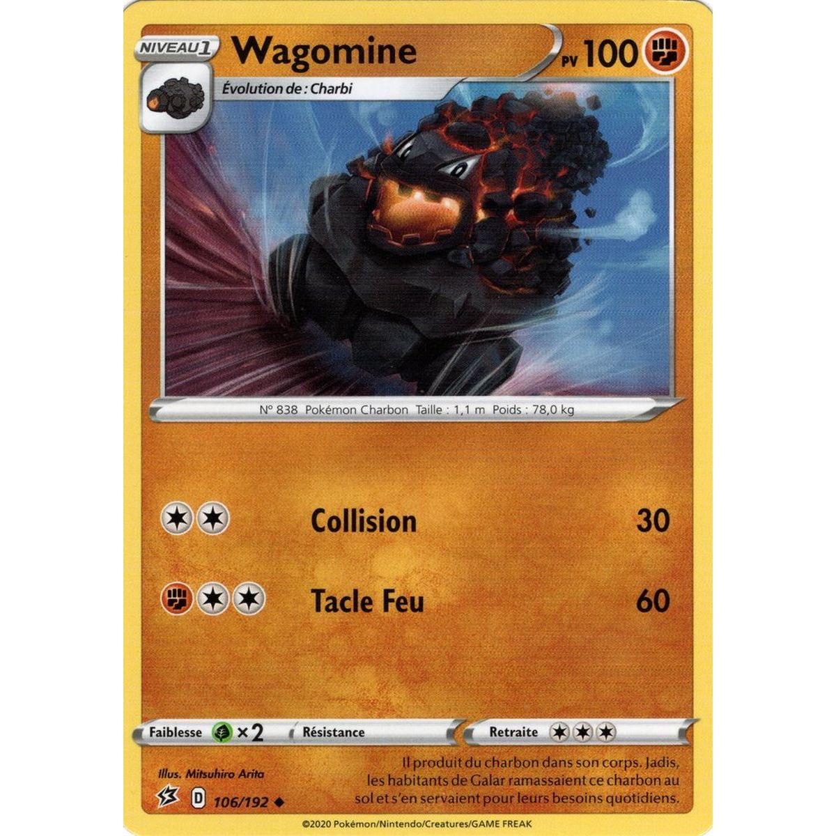 Wagomine – Ungewöhnlich 106/192 – Sword and Shield 2 Rebel Clash