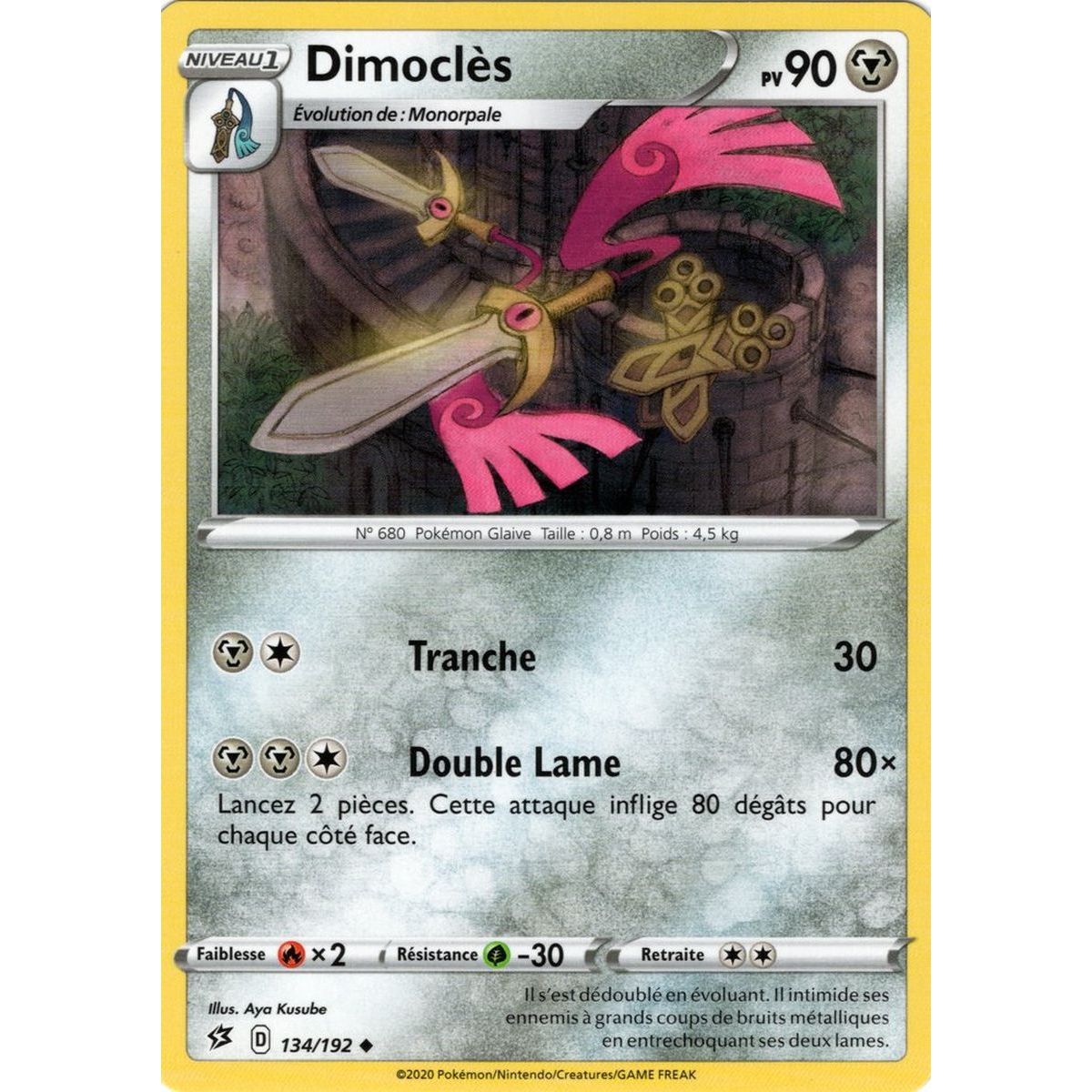 Item Dimoclès – Uncommon 134/192 – Sword and Shield 2 Clash of the Rebels
