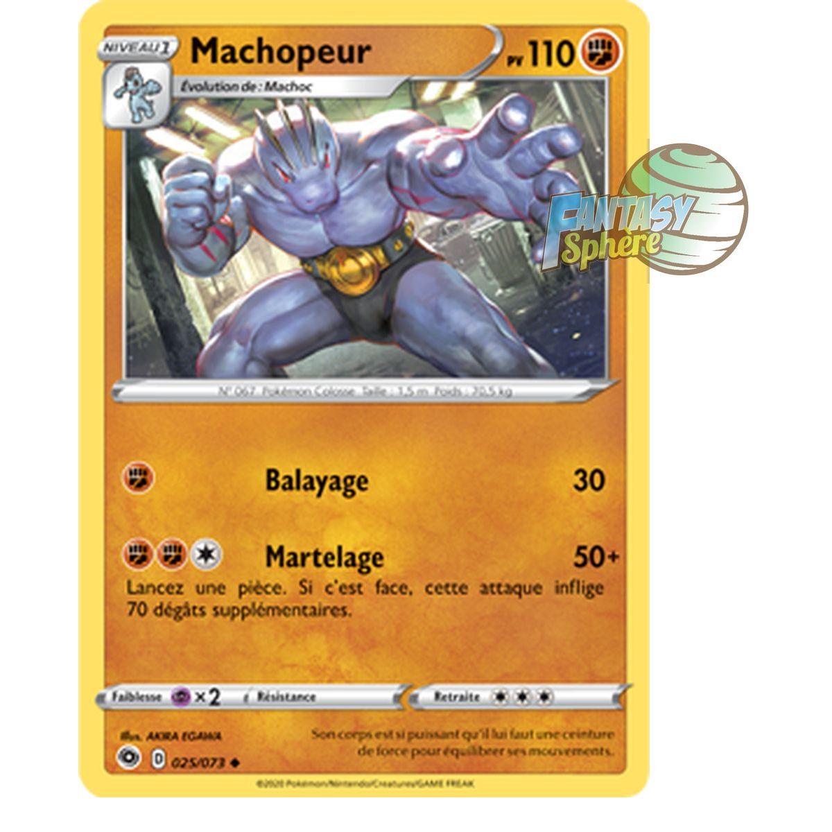 Item Machoke – Rückseite 25/73 – Schwertschild 3.5 Der Weg des Meisters