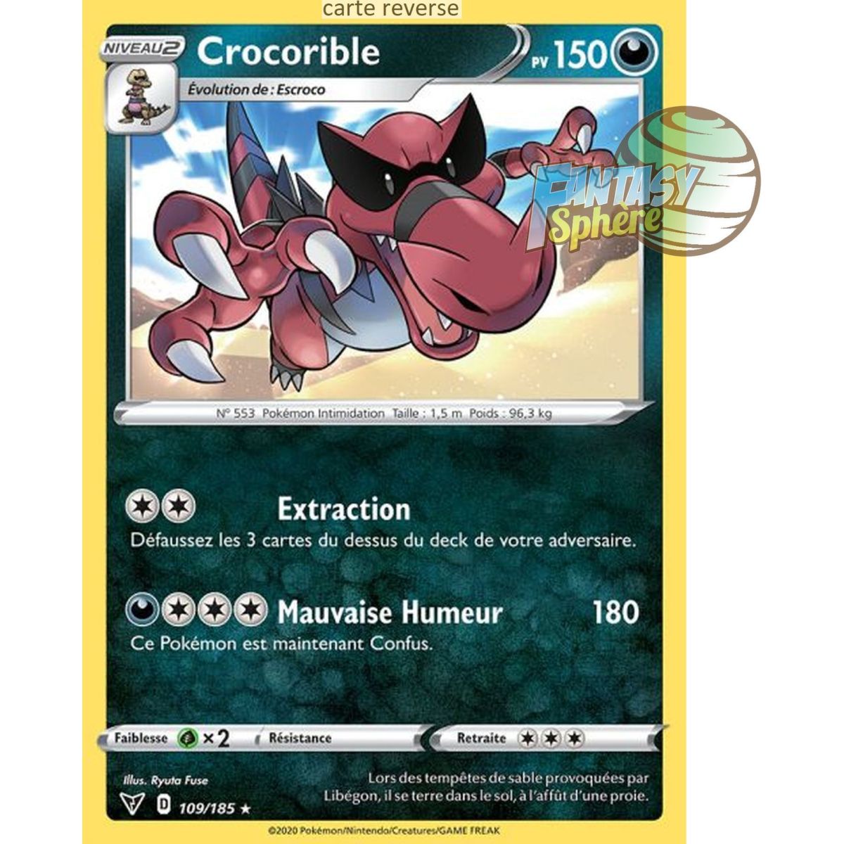 Crocorible – Rückseite 109/185 – Schwert und Schild 4 Spannungsstoß