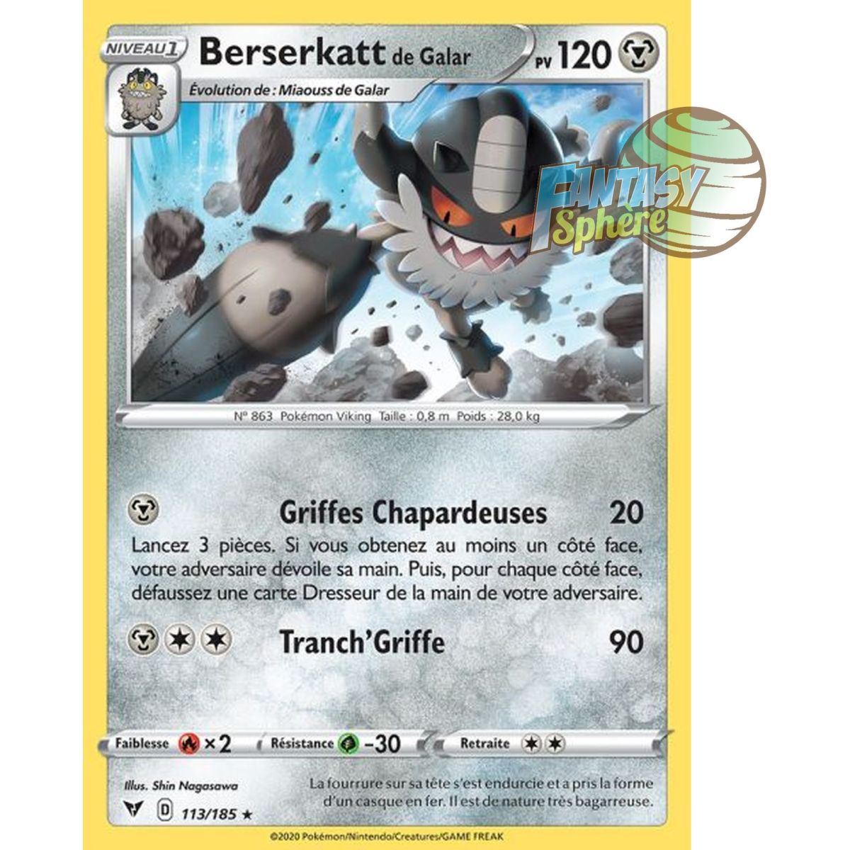 Galarischer Berserkatt – Selten 113/185 – Schwert und Schild 4 Helle Spannung