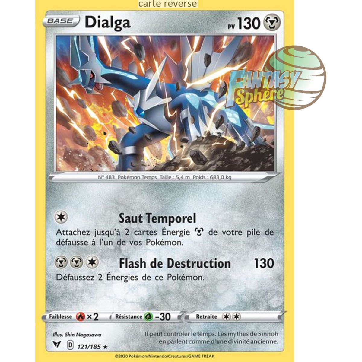 Dialga – Rückseite 121/185 – Schwert und Schild 4 Strahlungsspannung