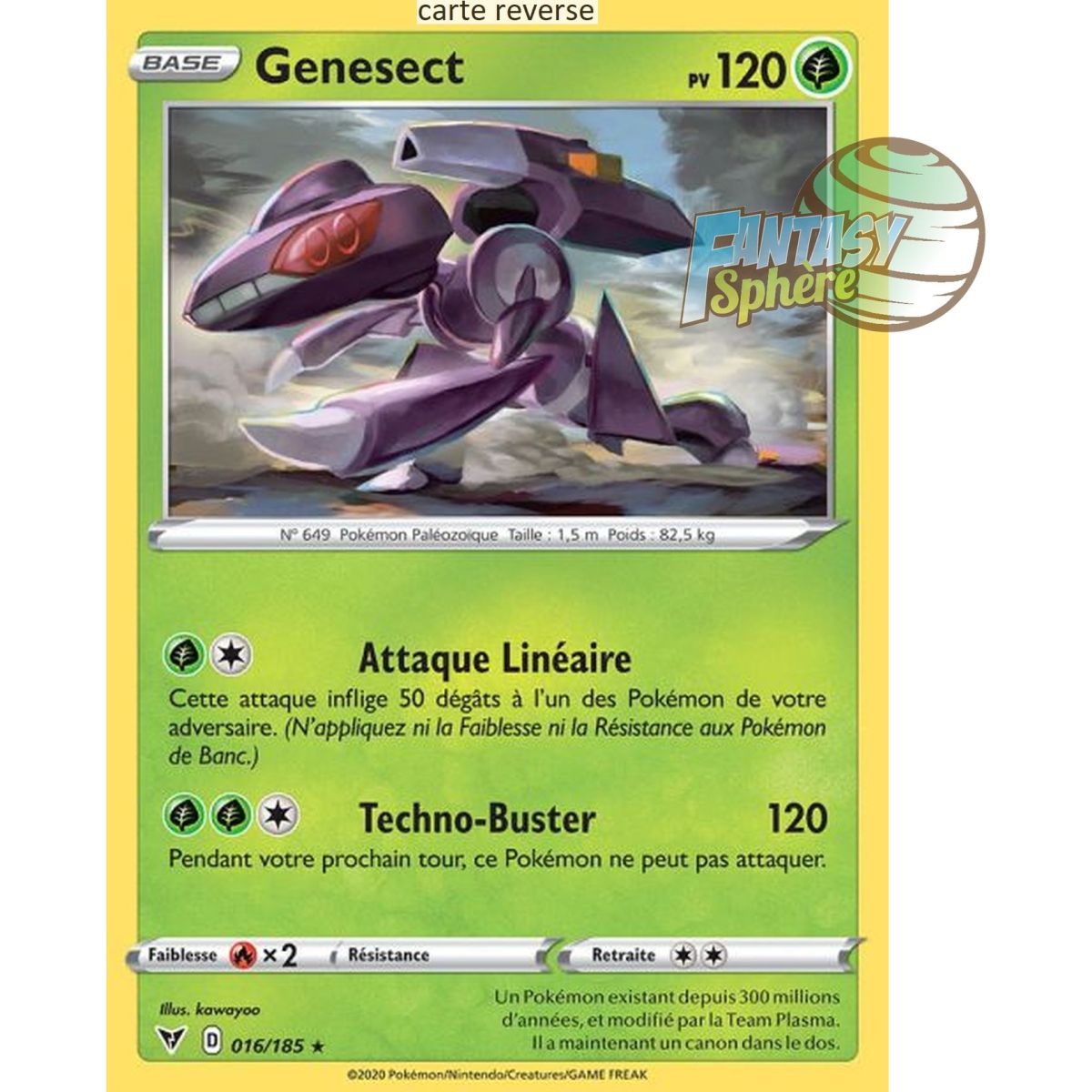 Item Genesect – Reverse 16/185 – Schwert und Schild 4 Helle Spannung