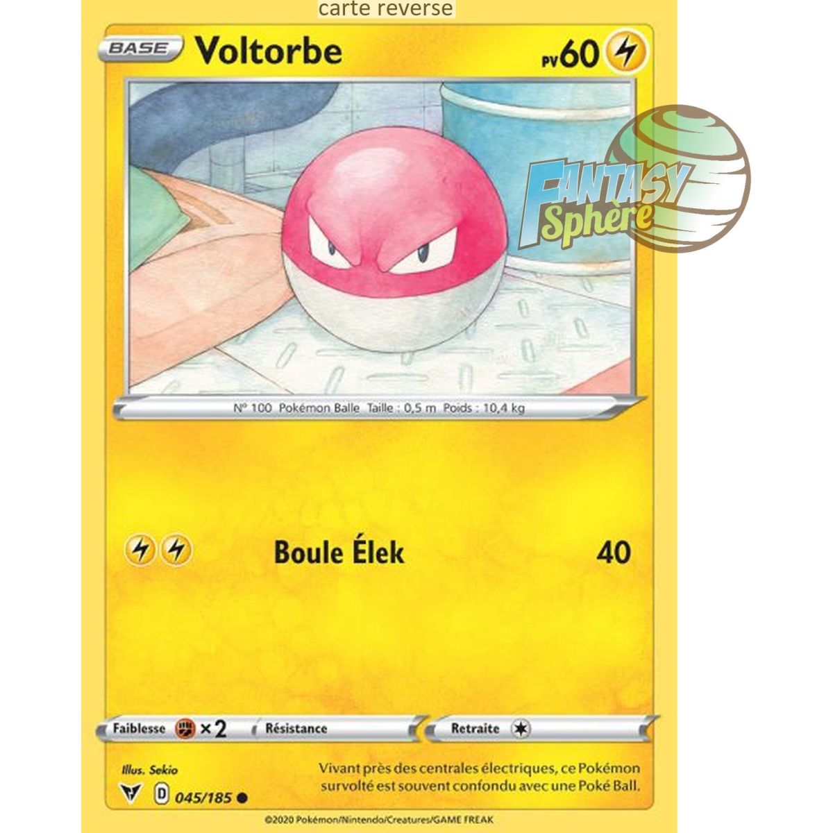 Voltorb – Reverse 45/185 – Schwert und Schild 4 Spannung Eclatant