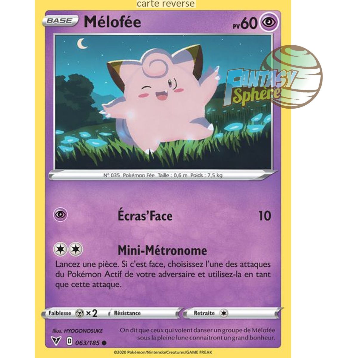 Clefairy – Reverse 63/185 – Schwert und Schild 4 Helle Spannung