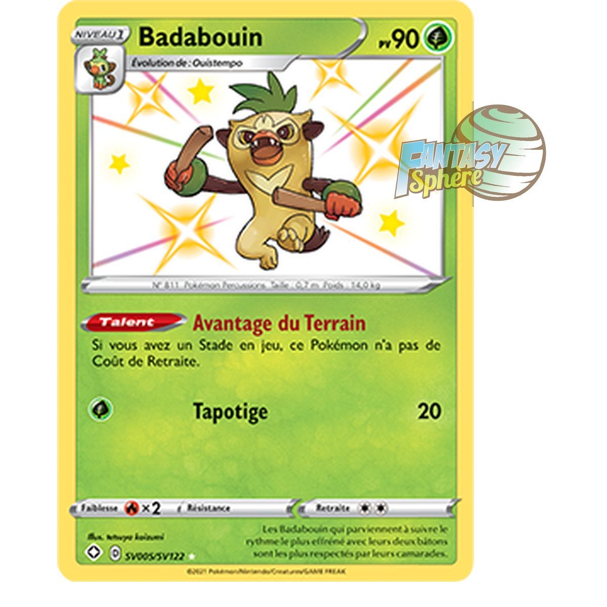 Badabouin – Shiny SV005/SV122 – Schwert und Schild 4.5 Radiant Destiny