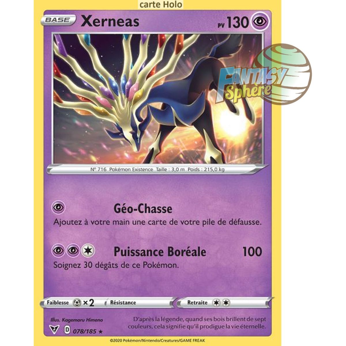 Item Xerneas – Holo Rare 78/185 – Schwert und Schild 4 Strahlungsspannung