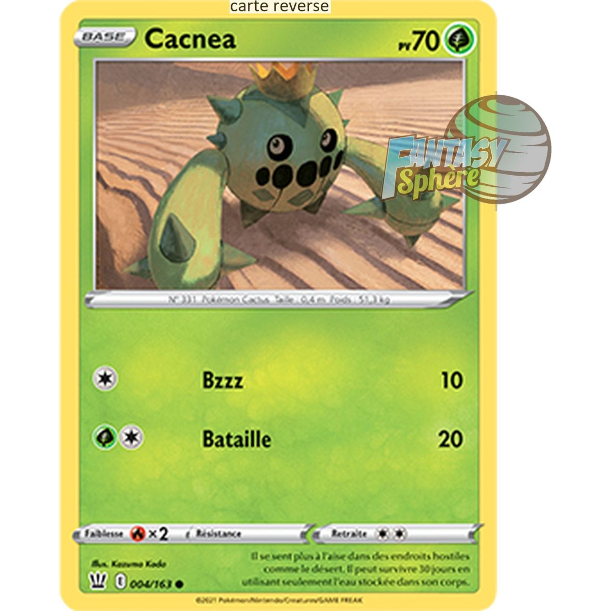 Cacnea – Reverse 4/163 – Schwert und Schild 5 Kampfstil