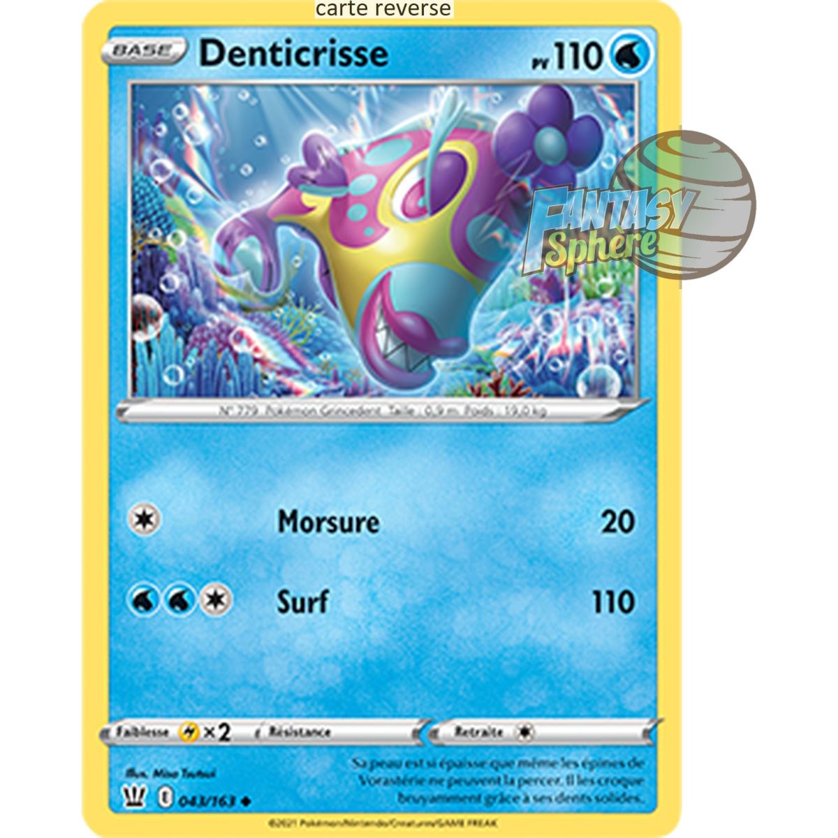Denticrisse – Rückseite 43/163 – Schwert und Schild 5 Kampfstil