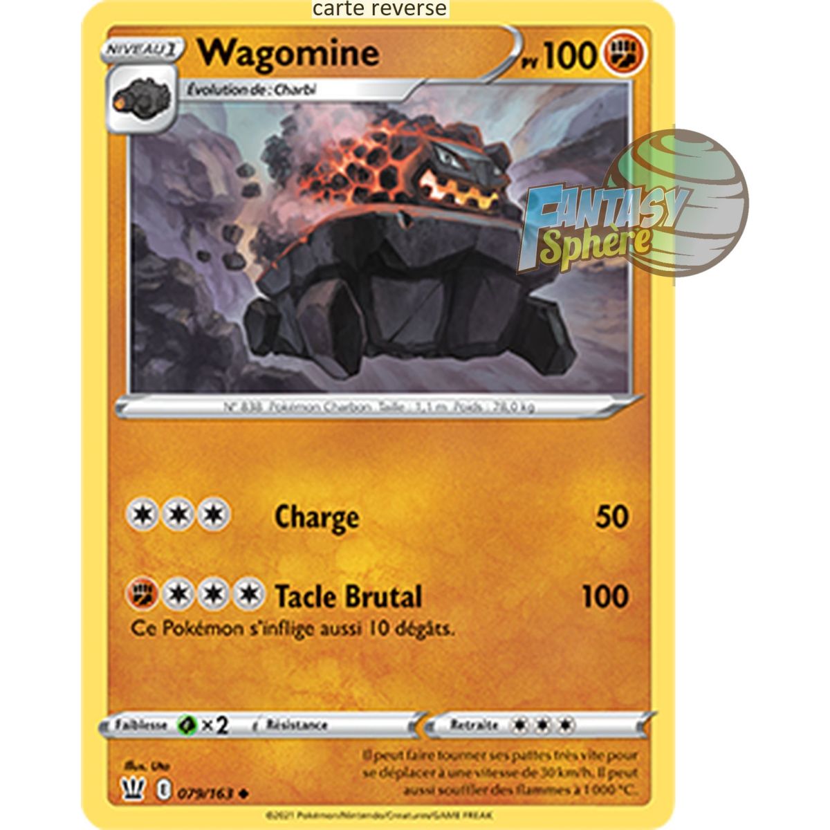 Wagomine – Rückseite 79/163 – Schwert und Schild 5 Kampfstil