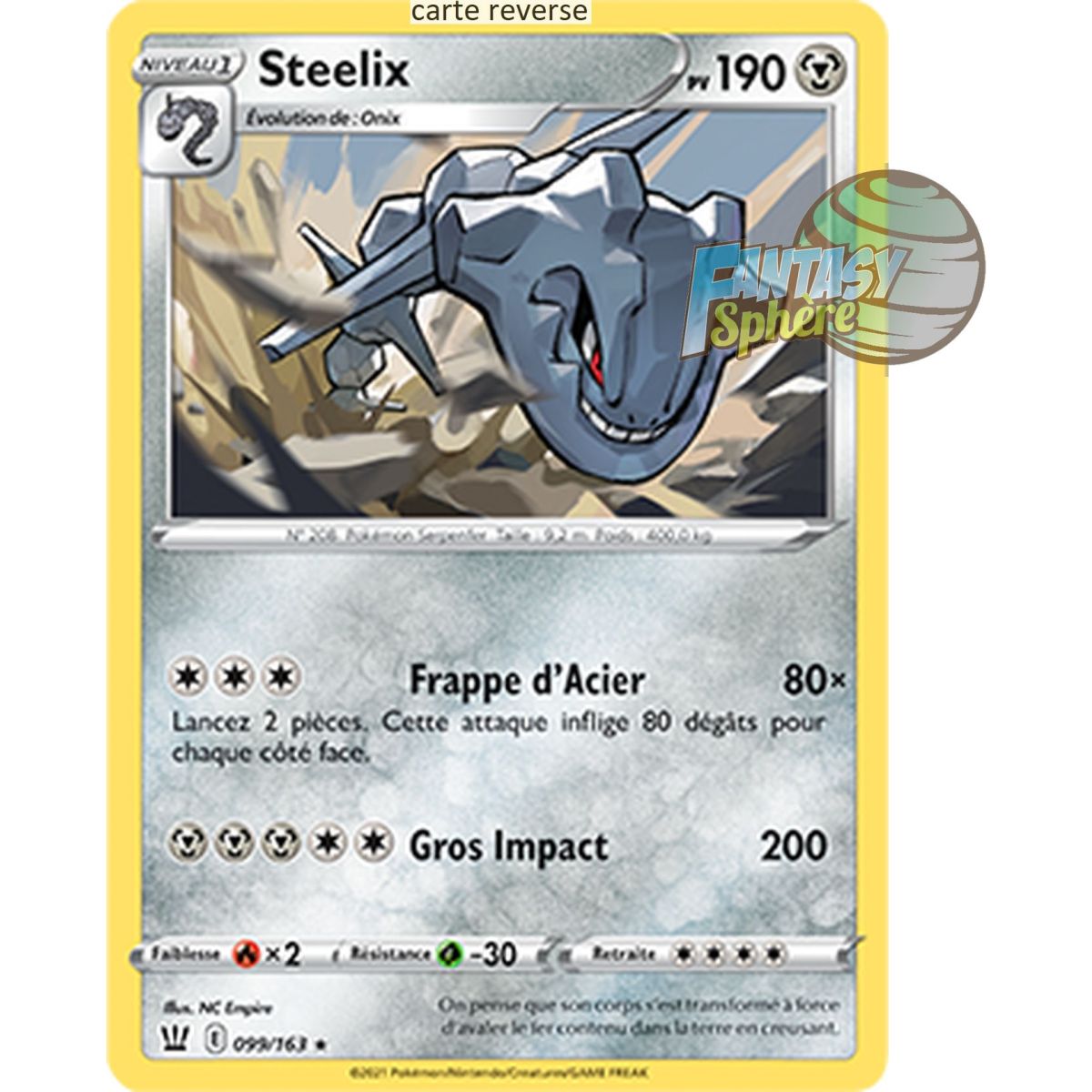 Steelix – Reverse 99/163 – Schwert und Schild 5 Kampfstil