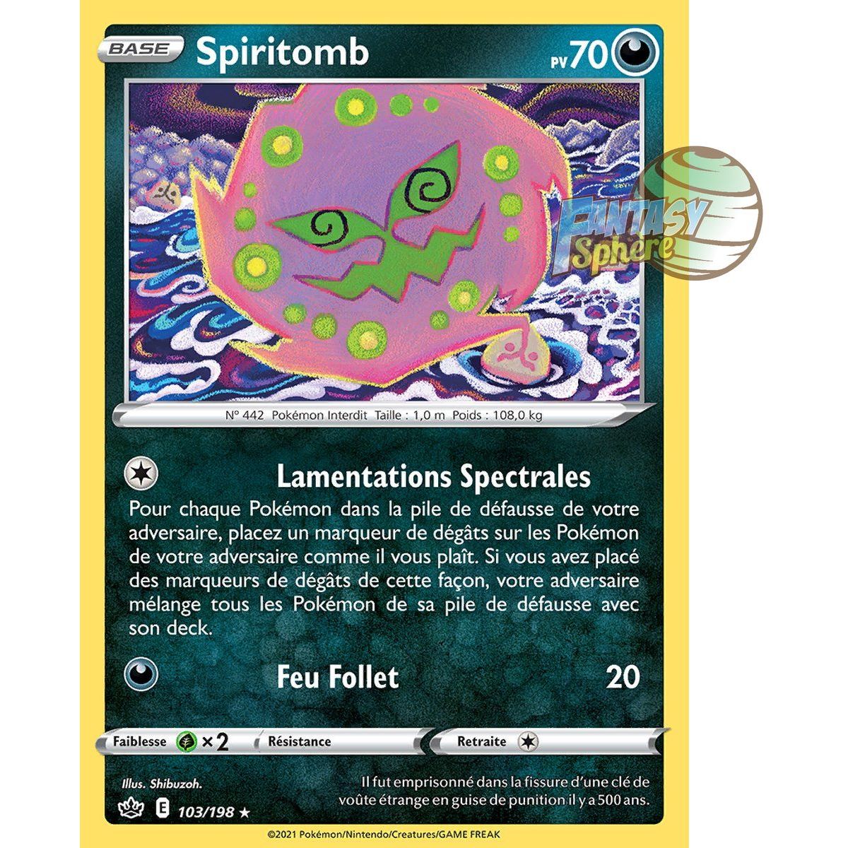 Spiritomb – Selten 103/198 – Schwert und Schild 6 Reign of Ice