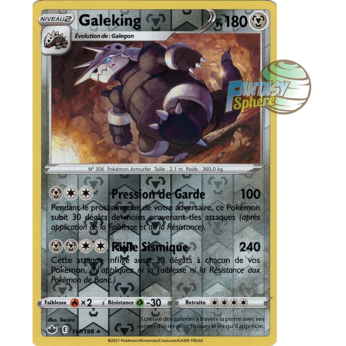 Galeking – Rückseite 111/198 – Schwert und Schild 6 Ice Reign