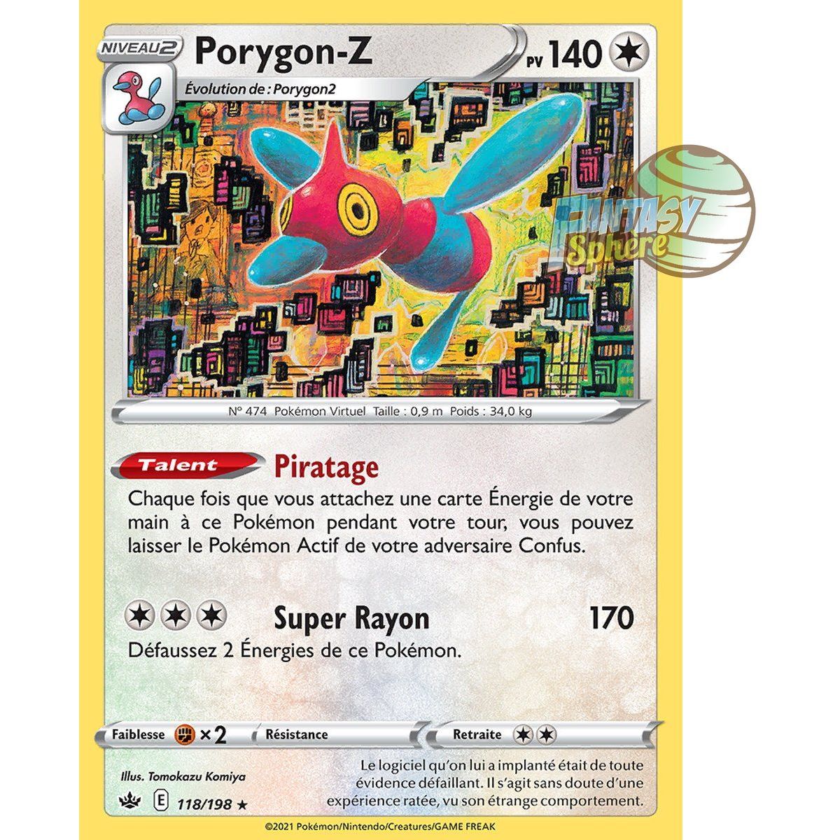 Porygon-Z – Rückseite 118/198 – Schwert und Schild 6 Ice Reign