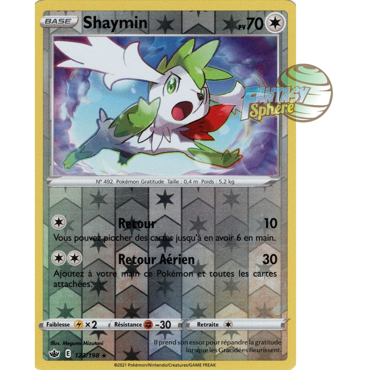 Shaymin – Rückseite 123/198 – Schwert und Schild 6 Ice Reign