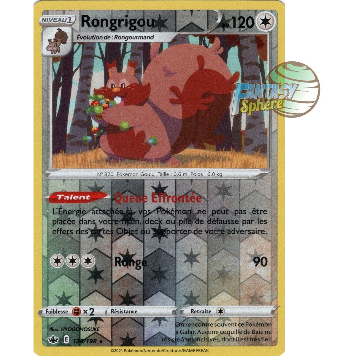 Rongrigou – Rückseite 128/198 – Schwert und Schild 6 Ice Reign