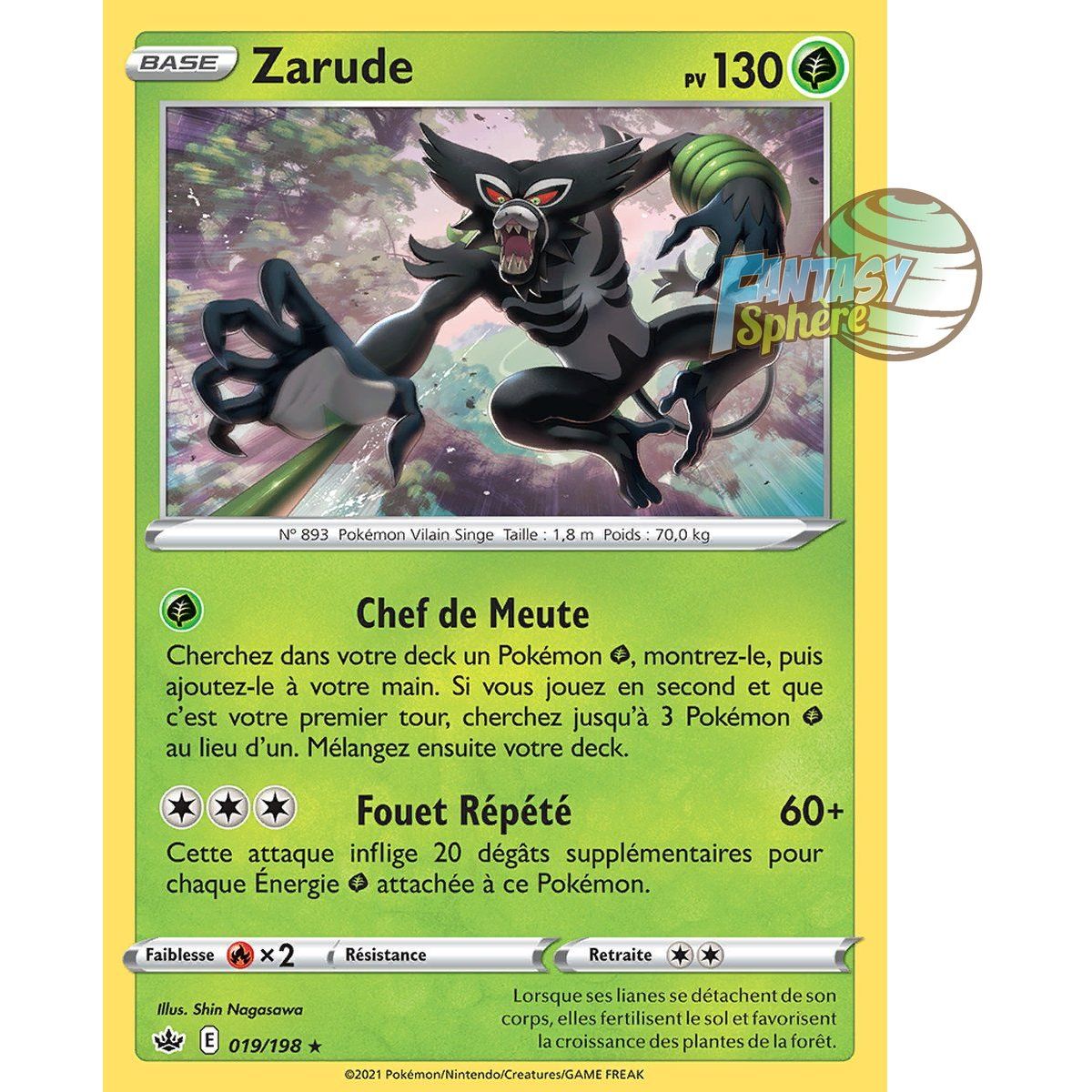 Zarude – Holo Rare 19/198 – Schwert und Schild 6 Frozen Reign