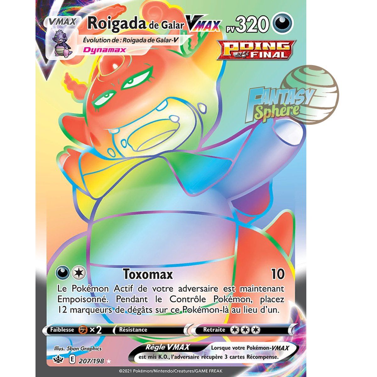 Galar Kingfisher VMAX – Secret Rare 207/198 – Schwert und Schild 6 Reign of Ice