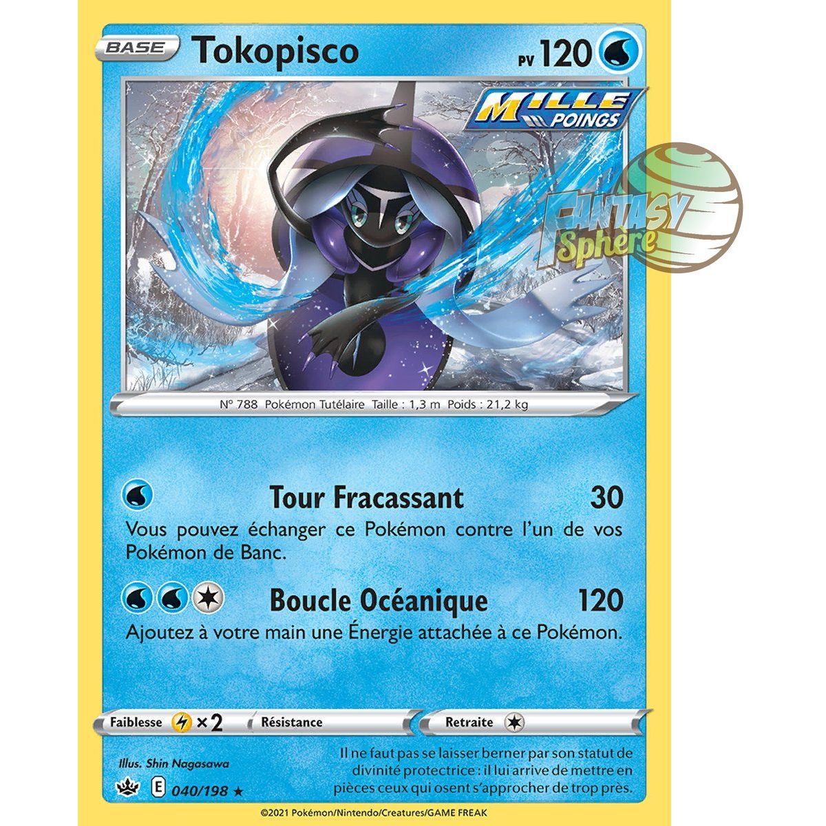 Tokopisco – Holo Rare 40/198 – Schwert und Schild 6 Ice Reign