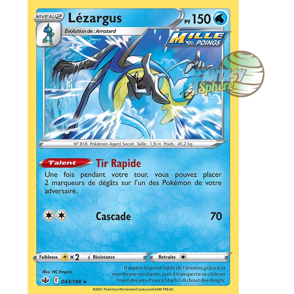 Lézargus – Holo Rare 43/198 – Schwert und Schild 6 Ice Reign