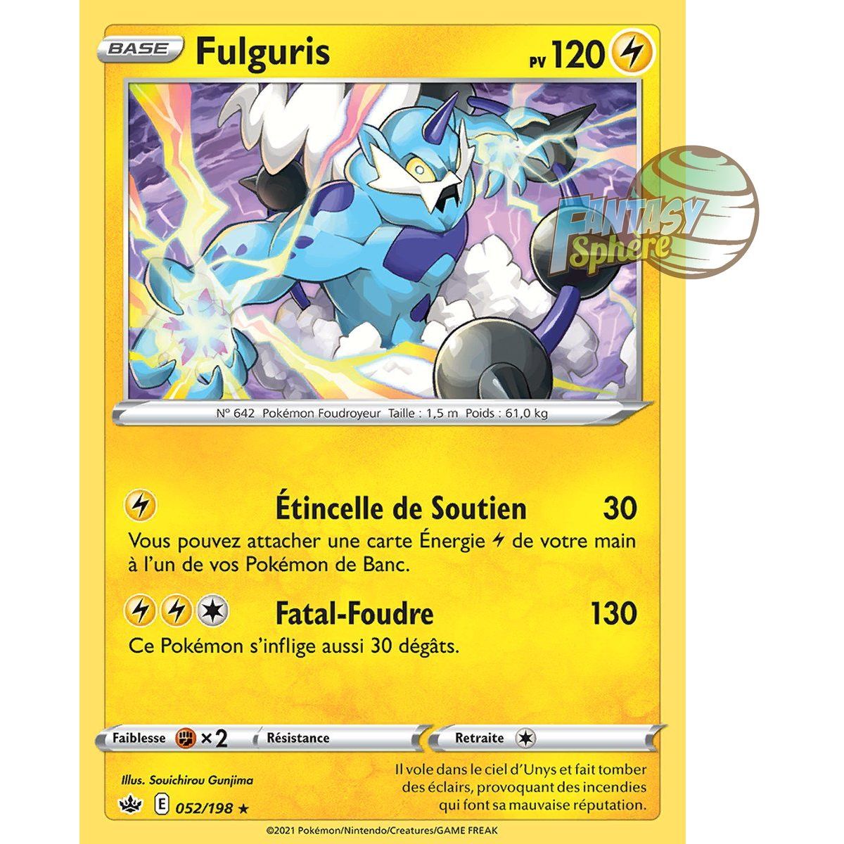 Fulguris – Holo Rare 52/198 – Schwert und Schild 6 Reign of Ice