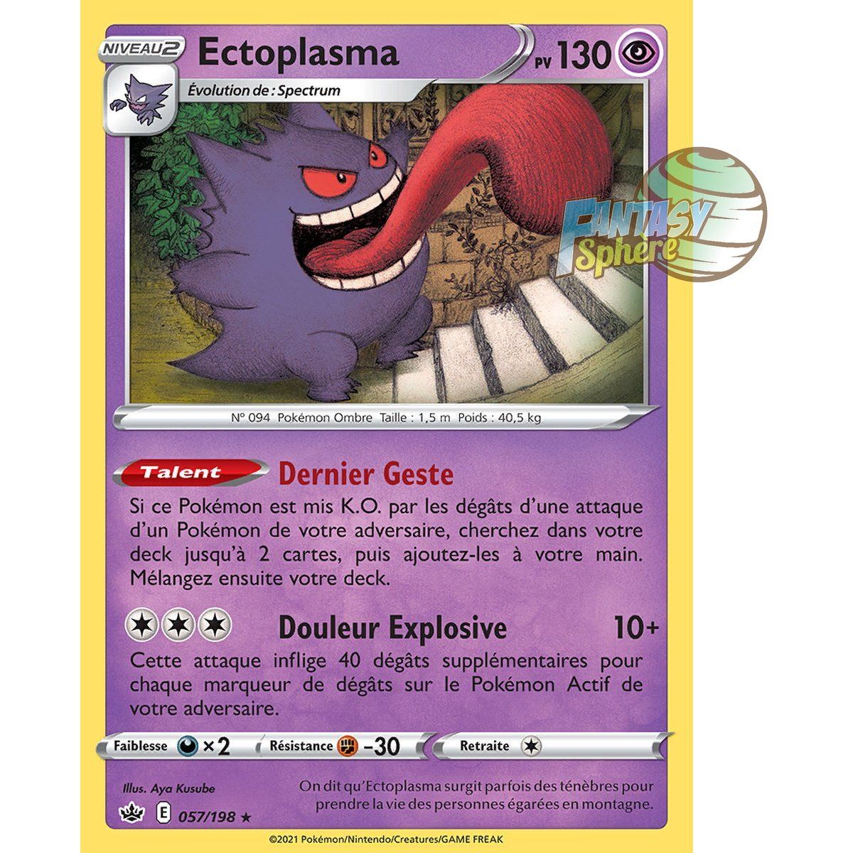 Item Gengar – Holo Rare 57/198 – Schwert und Schild 6 Ice Reign